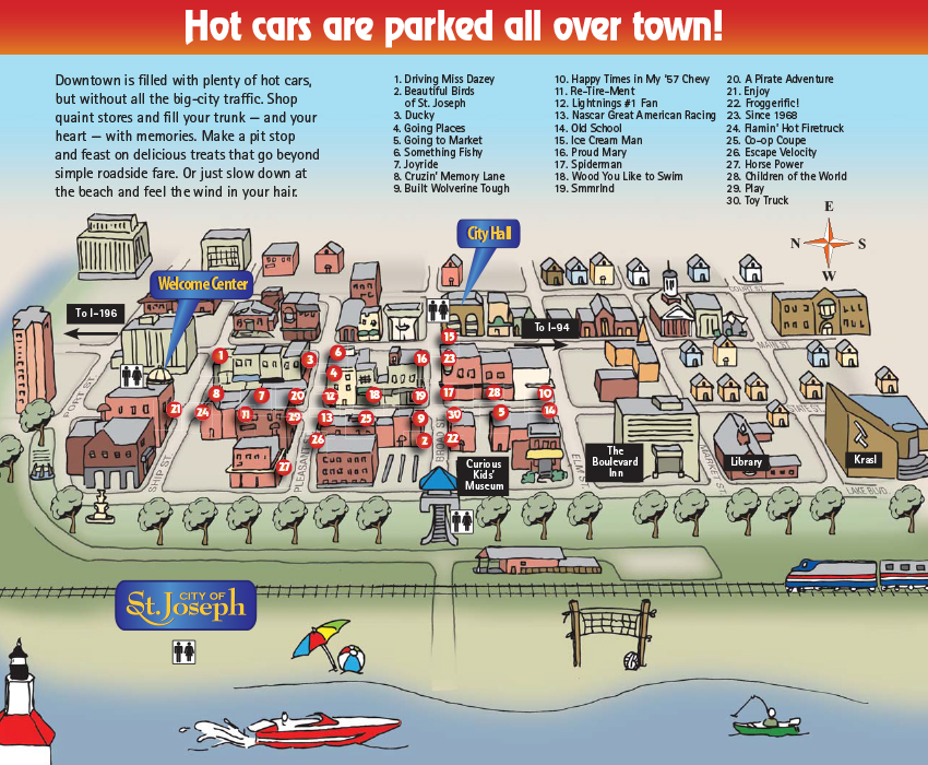 2007 Hot Cars Cool Beaches Map